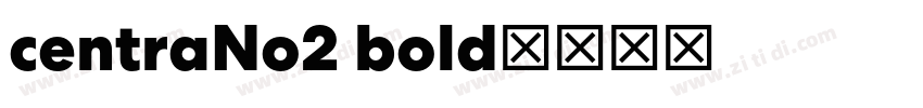 centraNo2 bold字体转换
